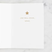 "Good Job" - Single Greeting Cards in Navy by Pixel and Hank - Interior