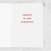 "Hey Smarty" - Single Greeting Cards in Frost by Jessica Williams - Interior