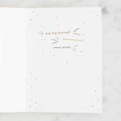 "The Crowd Goes Wild" - Single Greeting Cards in Marshmallow by Shiny Penny Studio - Interior