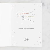 "The Crowd Goes Wild" - Single Greeting Cards in Marshmallow by Shiny Penny Studio - Customizable Interior Example