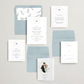 "Little Wreath" - Gloss-Press® Wedding Invitations in Pearl by Phrosné Barwood - Invitation Suite