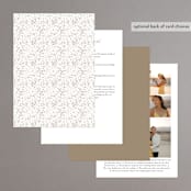 "Botanical Filigree" - Gloss-Press® Wedding Invitations in Sand by Phrosné Barwood - Back of Card