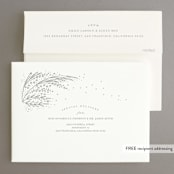 "Botanical Filigree" - Gloss-Press® Wedding Invitations in Sand by Phrosné Barwood - FREE Recipient Addressing