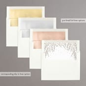 "Botanical Filigree" - Gloss-Press® Wedding Invitations in Sand by Phrosné Barwood - Envelope Liner Options