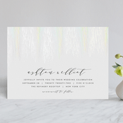 "Sparkle + Shine" - Gloss-Press® Wedding Invitations in Silk by Kristie Kern - Front
