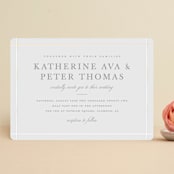 "Formal Affair" - Gloss-Press® Wedding Invitations in Pearl by Stacey Meacham - Front