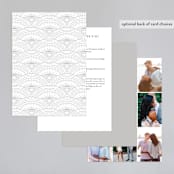 "Art Deco Border" - Gloss-Press® Wedding Invitations in Crystal by Hooray Creative - Back of Card