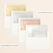 "the mill park" - Gloss-Press® Wedding Invitations in Opal by Phrosné Barwood - Envelope Liner Options