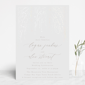 "Starry Sky" - Gloss-Press® Wedding Invitations in Iridescent by Phrosné Barwood - Front