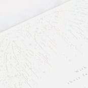 "Starry Sky" - Gloss-Press® Wedding Invitations in Iridescent by Phrosné Barwood - Close-Up