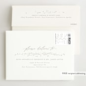 "Starry Sky" - Gloss-Press® Wedding Invitations in Iridescent by Phrosné Barwood - FREE Recipient Addressing