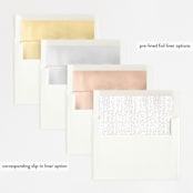 "Starry Sky" - Gloss-Press® Wedding Invitations in Iridescent by Phrosné Barwood - Envelope Liner Options