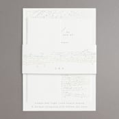 "Starry Sky" - Gloss-Press® Wedding Invitations in Iridescent by Phrosné Barwood - Assembled