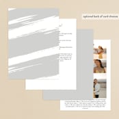 "Halcyon" - Gloss-Press® Wedding Invitations in Snow by Leah Bisch - Back of Card