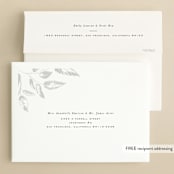 "Halcyon" - Gloss-Press® Wedding Invitations in Snow by Leah Bisch - FREE Recipient Addressing
