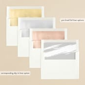 "Halcyon" - Gloss-Press® Wedding Invitations in Snow by Leah Bisch - Envelope Liner Options
