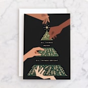"Parts of a Whole" - Single Greeting Cards in Obsidian by Grae - Front