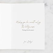 "Christmas is the time for love" - Single Greeting Cards in Cypress by Benita Crandall - Customizable Interior Example