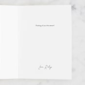 "Season" - Single Greeting Cards in Cream by Genna Blackburn - Customizable Interior Example