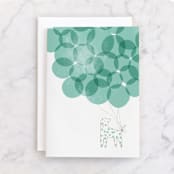 "Dalmation" - Single Greeting Cards in Mint by Lori Wemple - Front