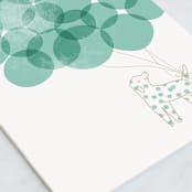 "Dalmation" - Single Greeting Cards in Mint by Lori Wemple - Close-Up