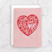 "Tough Times" - Single Greeting Cards in Cherry Blossom by Carrie ONeal - Front