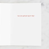 "You're My Fave" - Single Greeting Cards in Latte by Jennifer A. Smith - Interior
