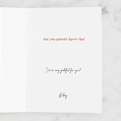 "You're My Fave" - Single Greeting Cards in Latte by Jennifer A. Smith - Customizable Interior Example