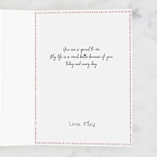 "Ruff You" - Single Greeting Cards in Powder by Hannah Knaphus - Customizable Interior Example
