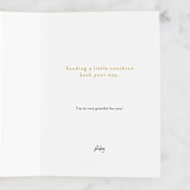 "You Are My Sunshine" - Single Greeting Cards in Lemon by seulghi - Customizable Interior Example