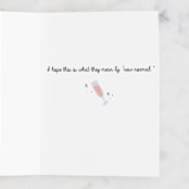 "WINE NAP REPEAT" - Single Greeting Cards in Blush by Cindy Chu - Interior