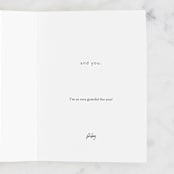 "A Helpful Reminder" - Single Greeting Cards in Blush by Annie Clark - Customizable Interior Example