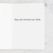 "Panic" - Single Greeting Cards in Ink by Wildflower Paper Company - Interior