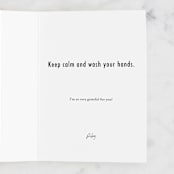 "Panic" - Single Greeting Cards in Ink by Wildflower Paper Company - Customizable Interior Example