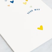 "Air Hugs" - Single Greeting Cards in Buttercup by Baumbirdy - Close-Up
