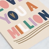 "Times Infinity" - Single Greeting Cards in Bubblegum by Angela Garrick - Close-Up
