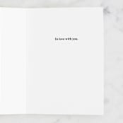 "By Your Side" - Single Greeting Cards in Ocean by Teja D - Interior