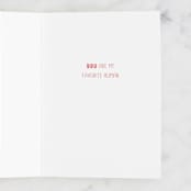 "Favorite Human Venn Diagram" - Single Greeting Cards in Pool by Celeste Duffy - Interior