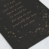 "Just Perfect" - Single Greeting Cards in Coal by AK Graphics - Close-Up