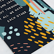 "Painterly Birthday" - Single Greeting Cards in Teal by Ashley Presutti Beasley - Close-Up