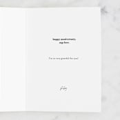 "Happy Heart" - Single Greeting Cards in Snow by Alexandra Cohn - Customizable Interior Example