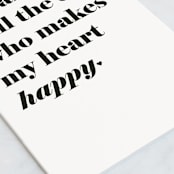"Happy Heart" - Single Greeting Cards in Snow by Alexandra Cohn - Close-Up
