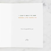 "With You" - Single Greeting Cards in Rainbow by Lissabeth Anglin - Customizable Interior Example