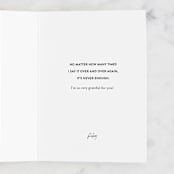 "Love You" - Single Greeting Cards in Blush by Mara Fatima Quitiol - Customizable Interior Example