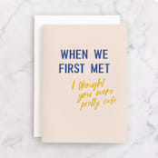 "pretty cute" - Single Greeting Cards in Cupcake by Claire - Front