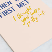"pretty cute" - Single Greeting Cards in Cupcake by Claire - Close-Up