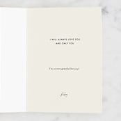 "you and me" - Single Greeting Cards in Butter by Baumbirdy - Customizable Interior Example