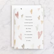 "How We've Overcome" - Single Greeting Cards in Cloud by Melissa LeRay - Front