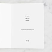 "How We've Overcome" - Single Greeting Cards in Cloud by Melissa LeRay - Customizable Interior Example
