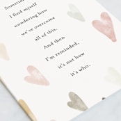 "How We've Overcome" - Single Greeting Cards in Cloud by Melissa LeRay - Close-Up
